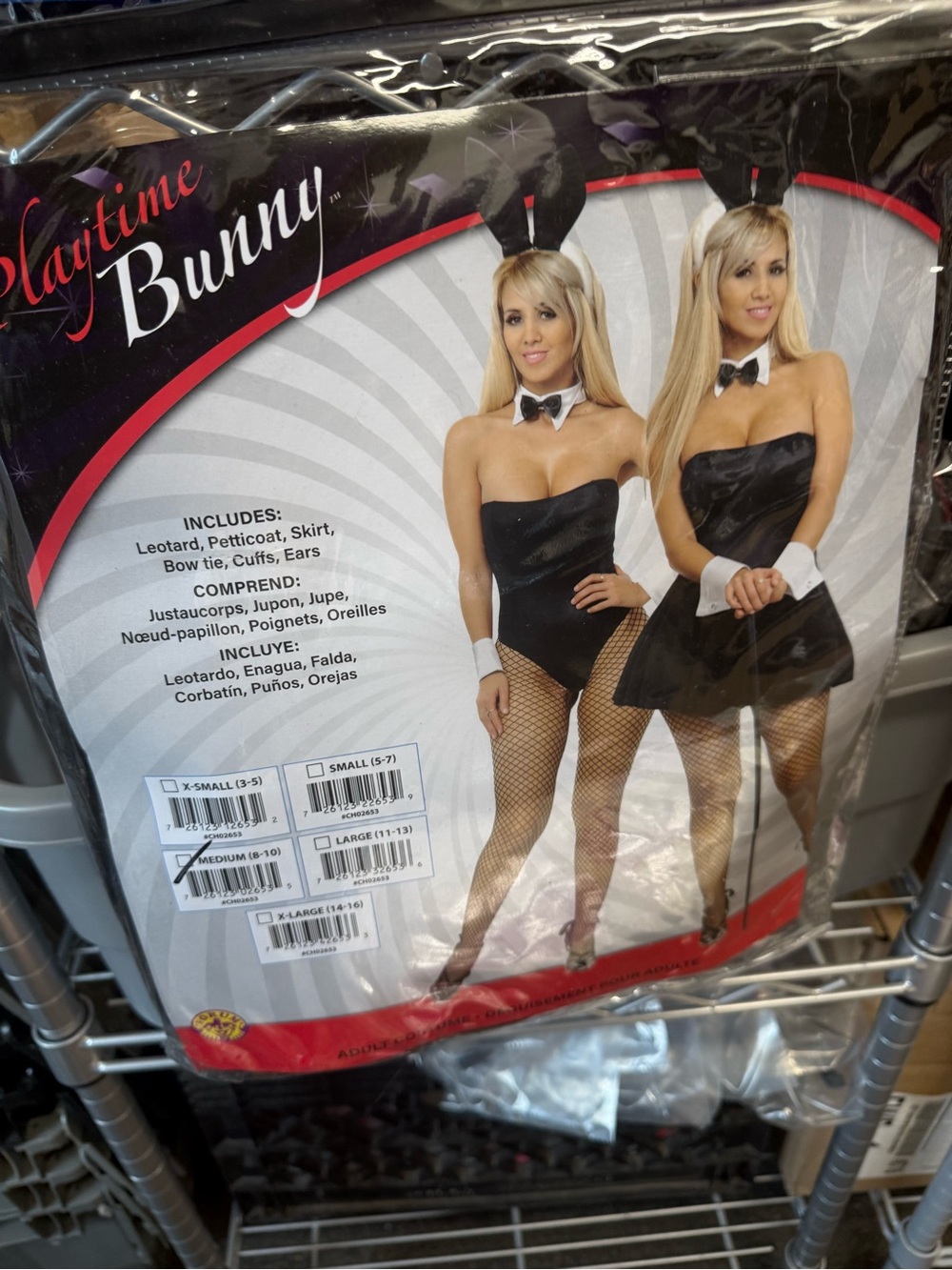 Black Womens Costume - Includes Leotard, Skirt, Bow Tie & Ears